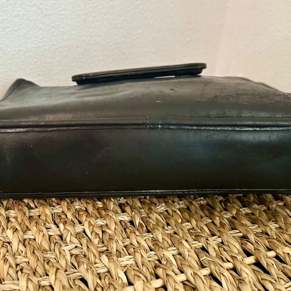 Vintage COACH Purse Leather Slim Satchel Bag New York City Preowned 13x7” - Picture 4 of 8